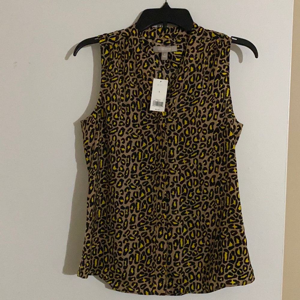Banana Republic Sleeveless Leopard Top